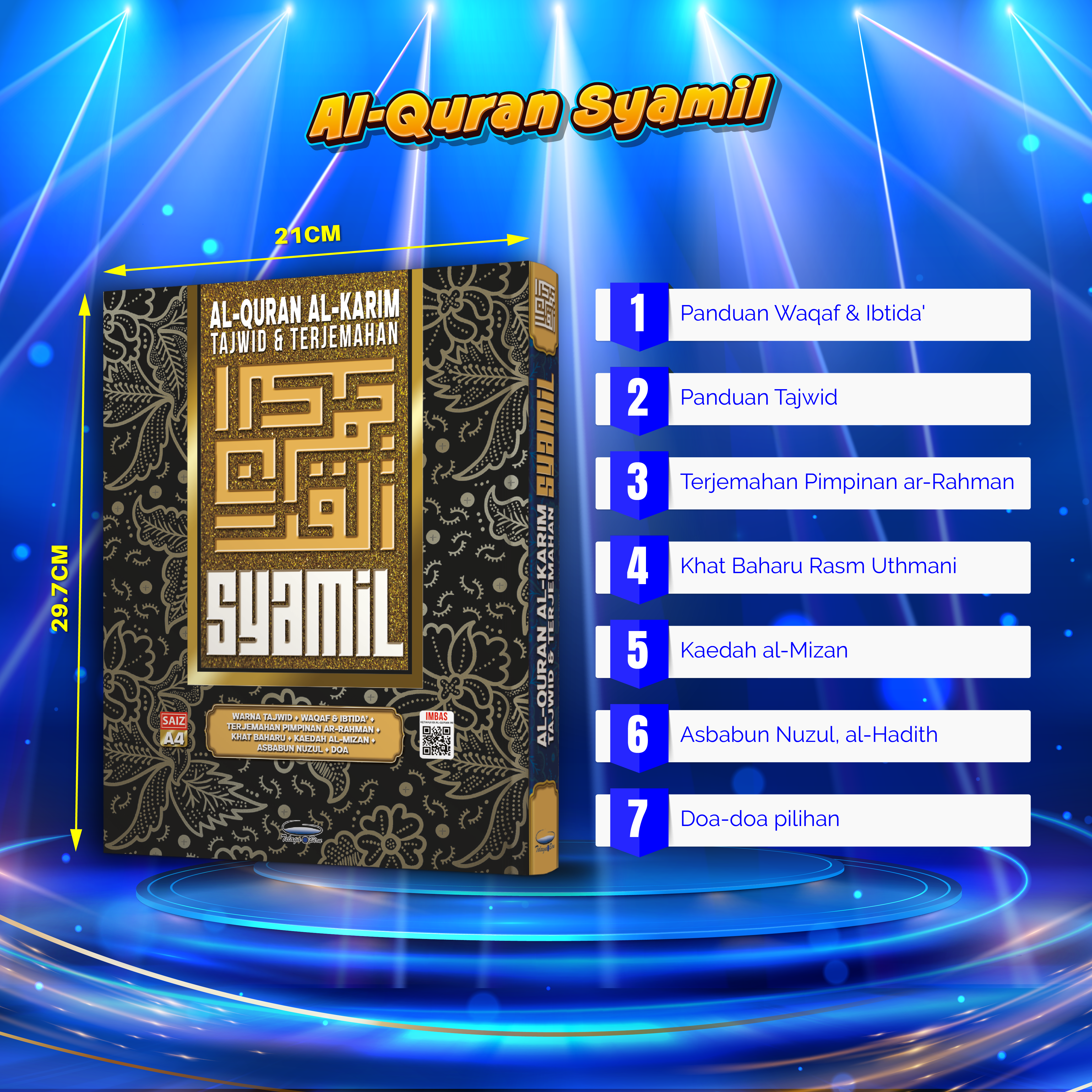 Pakej Al-Quran Tajwid & Terjemahan Syamil